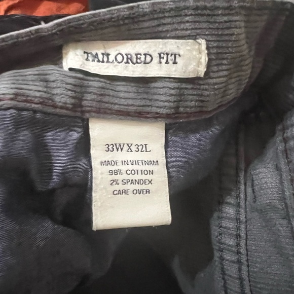 Jos. A. Bank Gray Corduroy Pants Slim Fit - Picture 4 of 5